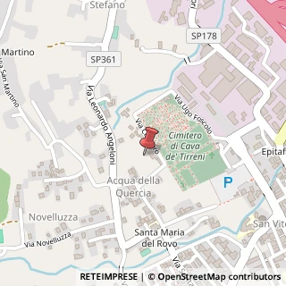 Mappa Via Cimitero, 8, 84013 Cava de' Tirreni, Salerno (Campania)