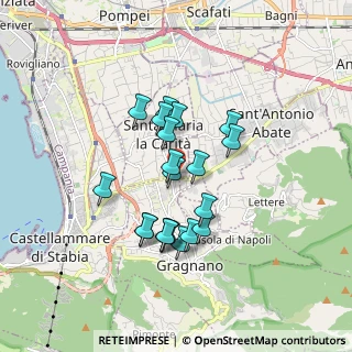 Mappa Via Cappella dei Bisi, 80054 Gragnano NA, Italia (1.5135)