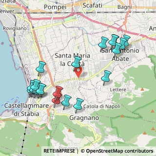 Mappa Via Cappella dei Bisi, 80054 Gragnano NA, Italia (2.4325)