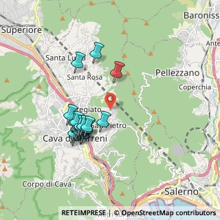 Mappa Via Antonio della Monica, 84013 Cava de' Tirreni SA, Italia (1.813)