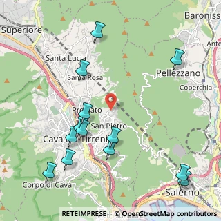 Mappa Via Antonio della Monica, 84013 Cava de' Tirreni SA, Italia (2.68308)