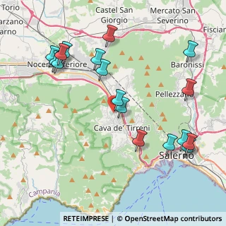 Mappa Via Cimitero, 84013 Cava de' Tirreni SA, Italia (5.02765)