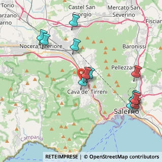 Mappa Via Cimitero, 84013 Cava de' Tirreni SA, Italia (4.80923)