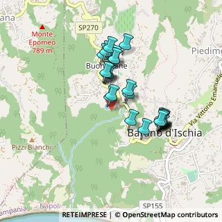 Mappa Via Pendio Nitrodi, 80070 Barano D'ischia NA, Italia (0.40385)