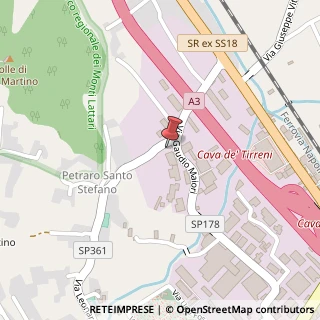 Mappa Via Leonardo Angeloni, 2/A, 84013 Cava de' Tirreni, Salerno (Campania)