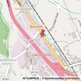 Mappa Via XXV Luglio, 160, 84013 Cava de' Tirreni, Salerno (Campania)