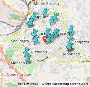 Mappa Via Torres, 07100 Sassari SS, Italia (0.861)