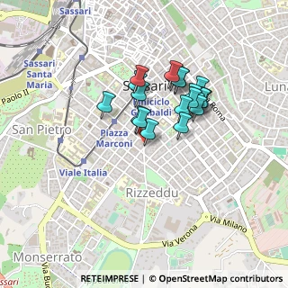 Mappa Via Giannetto Masala, 07100 Sassari SS, Italia (0.3685)
