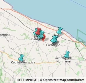 Mappa Via San Giovanni Bosco, 72017 Ostuni BR, Italia (4.92818)