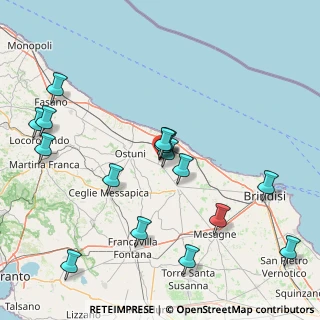 Mappa Via Albert Bruce Sabin, 72012 Carovigno BR, Italia (19.2875)