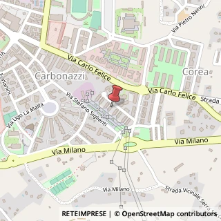 Mappa Via Giovanni Antonio Carbonazzi n° 22, Via Camillo Benso conte di Cavour n° 86, 07100 Sassari SS, Italia, 07100 Sassari, Sassari (Sardegna)