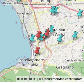 Mappa Via Petraro, 80053 Castellammare di Stabia NA, Italia (1.86154)