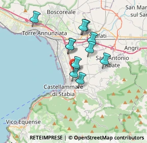 Mappa Via Petraro, 80053 Castellammare di Stabia NA, Italia (2.85455)