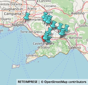 Mappa Via D'Ajello Vincenzo, 80053 Castellammare di Stabia NA, Italia (10.95867)