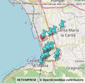 Mappa Via D'Ajello Vincenzo, 80053 Castellammare di Stabia NA, Italia (1.51385)