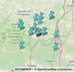 Mappa Via Smeraldi Augusto, 40046 Porretta Terme BO, Italia (10.115)