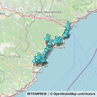 Mappa Viadotto Giustenice, 17027 Pietra Ligure SV, Italia (10.4485)