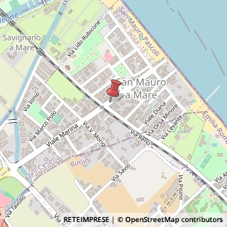 Mappa Via Marina, 47, 47030 San Mauro Pascoli, Forlì-Cesena (Emilia Romagna)