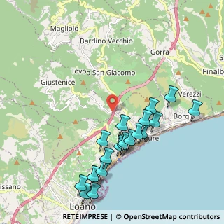 Mappa Via Canun, 17027 Fornaci SV, Italia (2.2525)