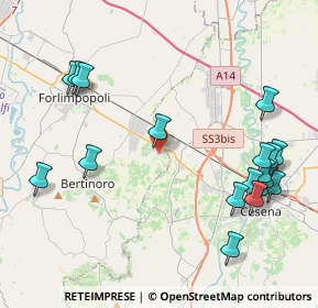 Mappa Via Cuneo, 47032 Bertinoro FC, Italia (5.10111)