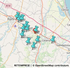 Mappa Via Cuneo, 47032 Bertinoro FC, Italia (6.39083)