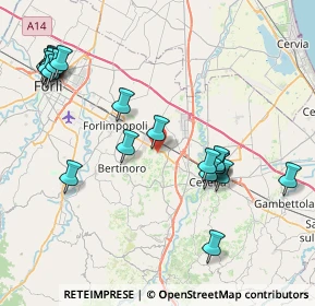 Mappa Via Cuneo, 47032 Bertinoro FC, Italia (9.405)