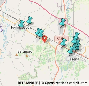 Mappa Via Vedreto, 47032 Bertinoro FC, Italia (4.26333)