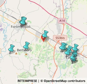 Mappa Via Vedreto, 47032 Bertinoro FC, Italia (4.97533)