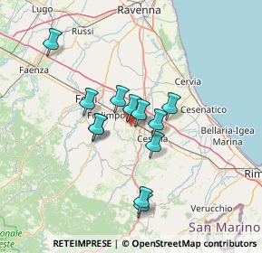 Mappa Via Vedreto, 47032 Bertinoro FC, Italia (11.1175)