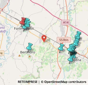 Mappa Via Montecchio, 47032 Capocolle FC, Italia (4.9775)