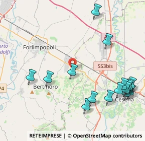 Mappa Via Montecchio, 47032 Capocolle FC, Italia (5.31625)