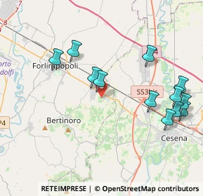 Mappa Via Montecchio, 47032 Capocolle FC, Italia (4.44083)