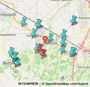 Mappa Via Montecchio, 47032 Capocolle FC, Italia (2.1415)