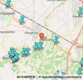 Mappa Via Montecchio, 47032 Capocolle FC, Italia (3.39)