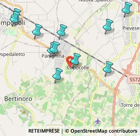 Mappa Via Montecchio, 47032 Capocolle FC, Italia (2.28818)