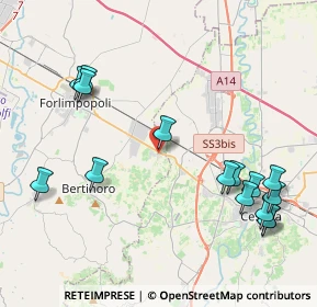 Mappa Via Vedreto, 47032 Capocolle FC, Italia (5.01667)