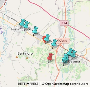 Mappa Via Vedreto, 47032 Capocolle FC, Italia (3.83909)