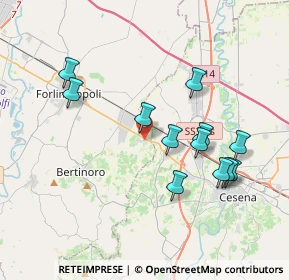 Mappa Via Vedreto, 47032 Capocolle FC, Italia (3.7375)