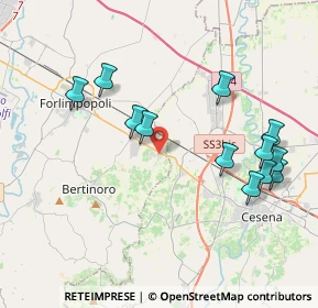 Mappa Via Vedreto, 47032 Capocolle FC, Italia (4.245)