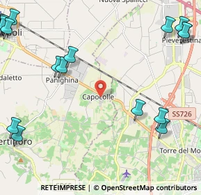 Mappa Via Vedreto, 47032 Capocolle FC, Italia (3.5695)