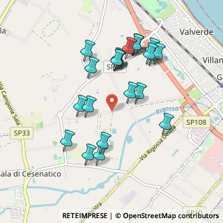 Mappa Via Cappona, 47042 Cesenatico FC, Italia (0.95652)