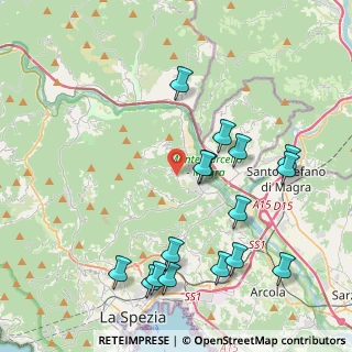 Mappa Via Villa, 19020 Follo , Italia (4.689375)