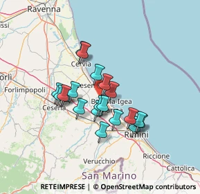 Mappa Strada Provinciale, 47043 Cesenatico FC, Italia (10.851)