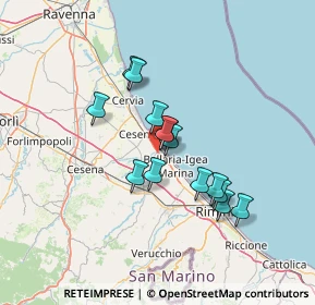 Mappa Strada Provinciale, 47043 Cesenatico FC, Italia (10.785)