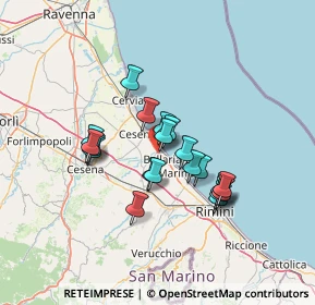 Mappa Strada Provinciale, 47043 Cesenatico FC, Italia (10.861)