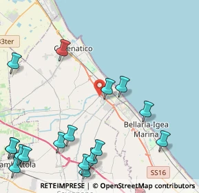 Mappa Strada Provinciale, 47043 Cesenatico FC, Italia (6.5805)