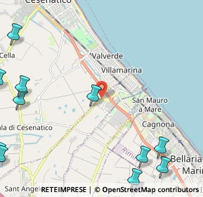 Mappa Strada Provinciale, 47043 Cesenatico FC, Italia (3.55727)