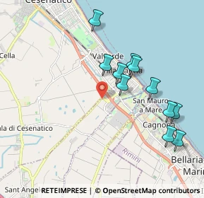 Mappa Strada Provinciale, 47043 Cesenatico FC, Italia (1.97636)