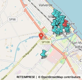 Mappa Strada Provinciale, 47043 Cesenatico FC, Italia (1.0105)