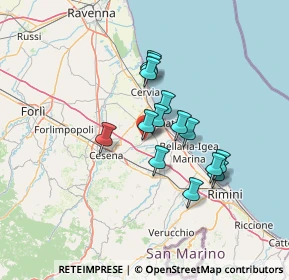 Mappa Via Aldo Moro, 47042 Cesenatico FC, Italia (10.66)